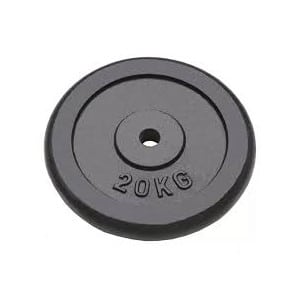 Disco in ghisa nera da 20 kg diametro 25 mm