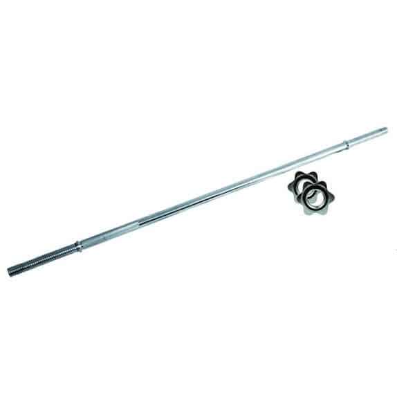 Bilanciere dritto cromato lunghezza 150 cm diametro 25 mm chiusura a vite