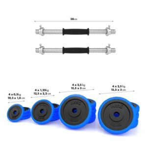 Set componibile HMS SGG30 Manubri e 27 Kg di Pesi